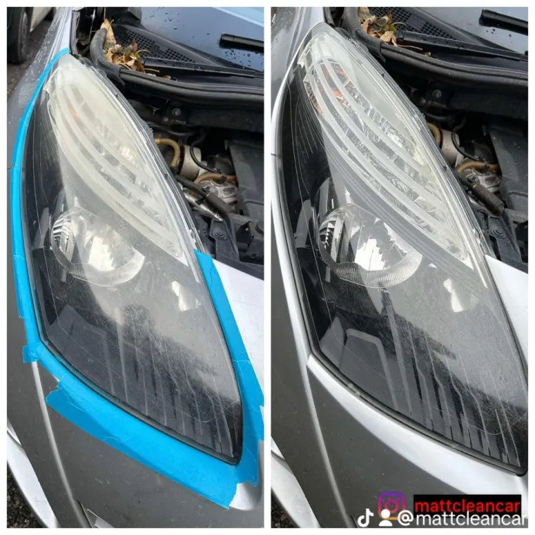 Rénovation optiques sur un Renault Scénic à Le Quesnel Aubry, Beauvais, Matt Clean’ Car