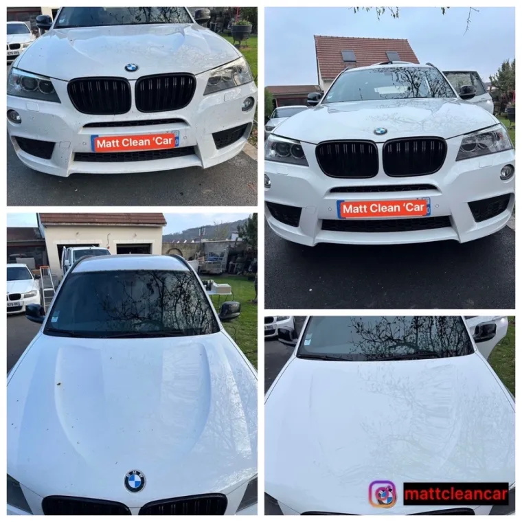 Formule nettoyage intérieur / extérieur sur une BMW X3 effectuée à Catenoy., Beauvais, Matt Clean’ Car
