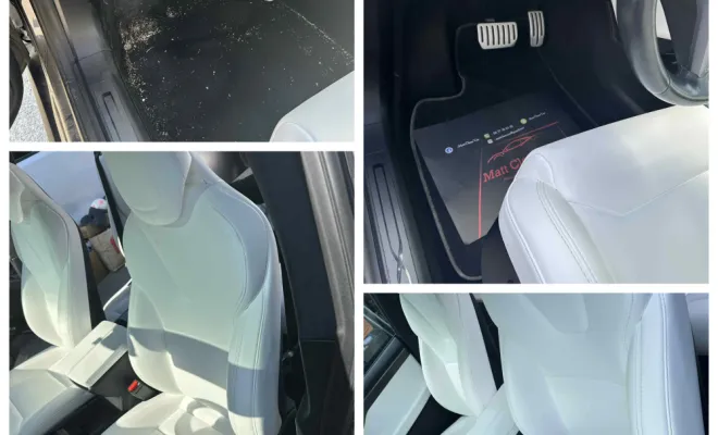 Nettoyage classique effectué à Etouy sur une Tesla Model X, Beauvais, Matt Clean’ Car