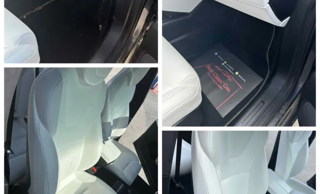 Nettoyage classique effectué à Etouy sur une Tesla Model X, Beauvais, Matt Clean’ Car