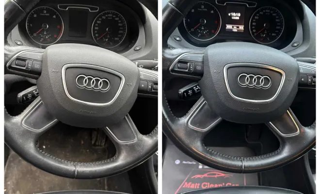 Nettoyage intérieur spécial cuir d’une Audi Q3 à Argenlieu (60)., Beauvais, Matt Clean’ Car