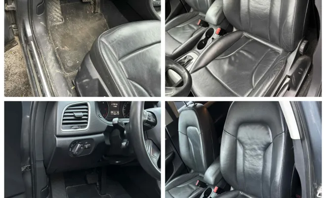 Nettoyage intérieur spécial cuir d’une Audi Q3 à Argenlieu (60)., Beauvais, Matt Clean’ Car