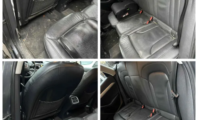 Nettoyage intérieur spécial cuir d’une Audi Q3 à Argenlieu (60)., Beauvais, Matt Clean’ Car