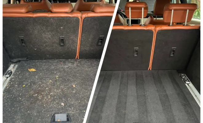 Nettoyage intérieur cuir d’un Range Rover Évoque à Sacy le Grand., Beauvais, Matt Clean’ Car